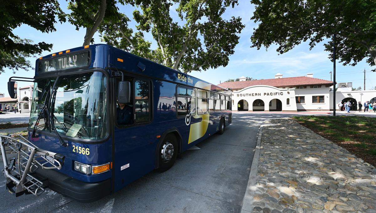 Modesto Transit Center in Modesto, Calif., Thursday, June 15, 2023.