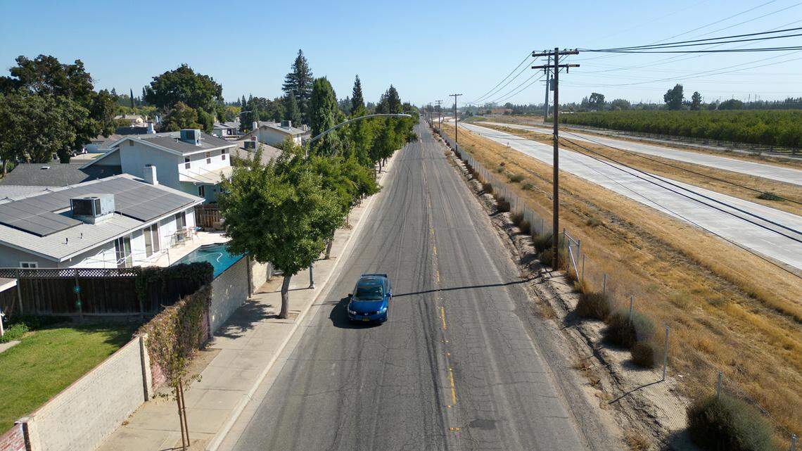 Stanislaus County plans to build a sound wall along Kansas Avenue and Highway 132 from Morse Road to Yankee Drive in Modesto, Calif. Pictured Wednesday, Oct. 4, 2023.