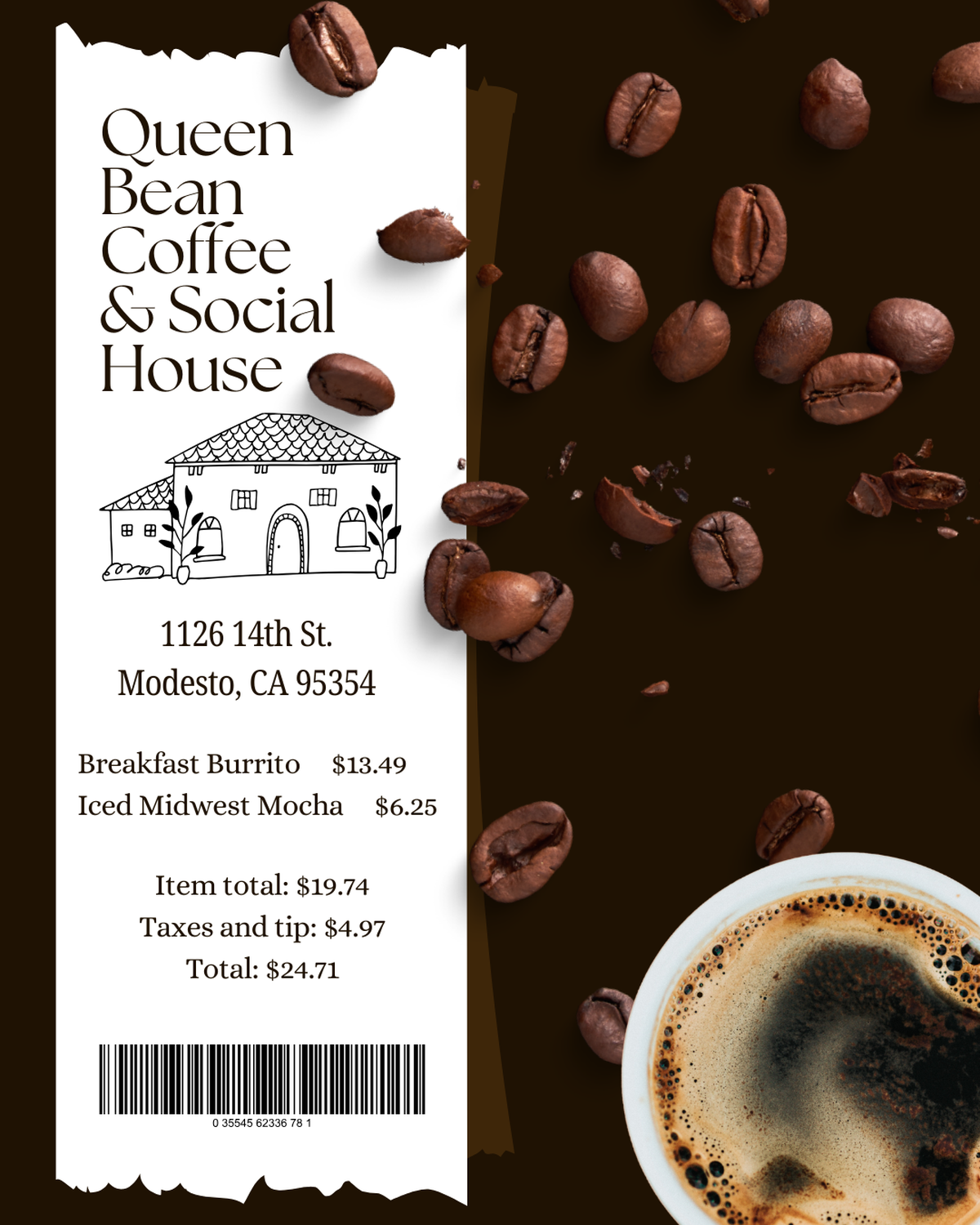Visit Queen Bean Coffee and Social House on a $25 budget with Modesto Bee reporter Angela Rodriguez.