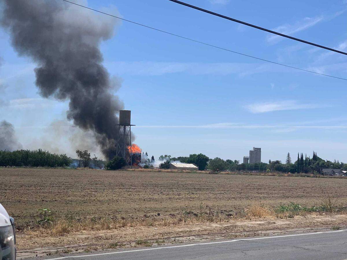 Fire crews were called out Thursday to a structure fire near East Avenue and South Johnson Road.