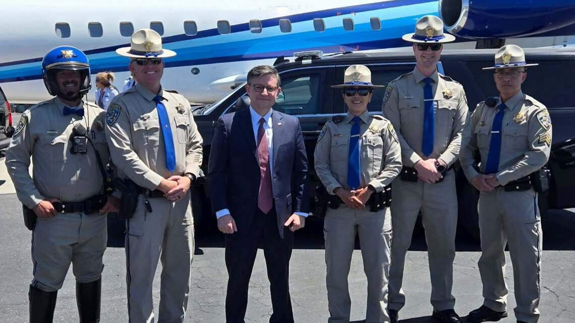 House Speaker Mike Johnson visits Modesto area to stump for Kevin Lincoln