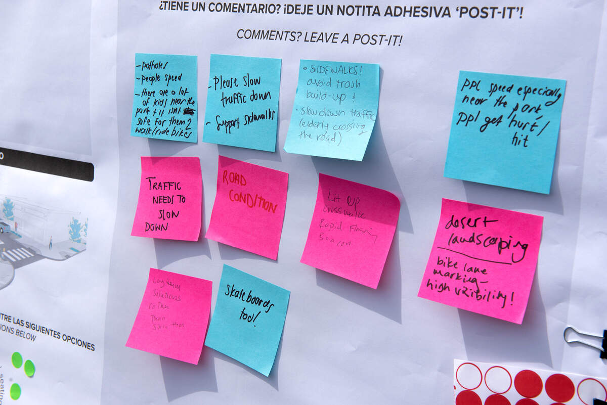 Traffic planners held a pop-up meeting to gain input from residents to help refine street design concepts in the Bystrom area of unincorporated south Modesto, Calif., on Friday, August 5, 2022.
