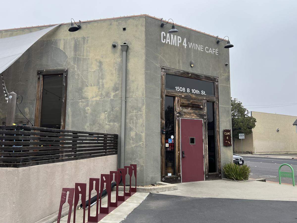 Camp 4 Wine Cafe at the corner of 10th and Needham streets in Modesto, California.