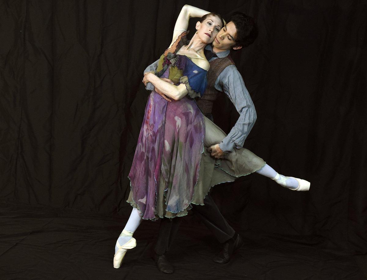 Leslie Ann Larson and Mario Labrador prepare for Central West Ballet’s production of Secret Garden that will be May 18th and 19th at the Gallo Center for the Arts in Modesto, Calif. The two are pictured May 1, 2019 at Central West Ballet.