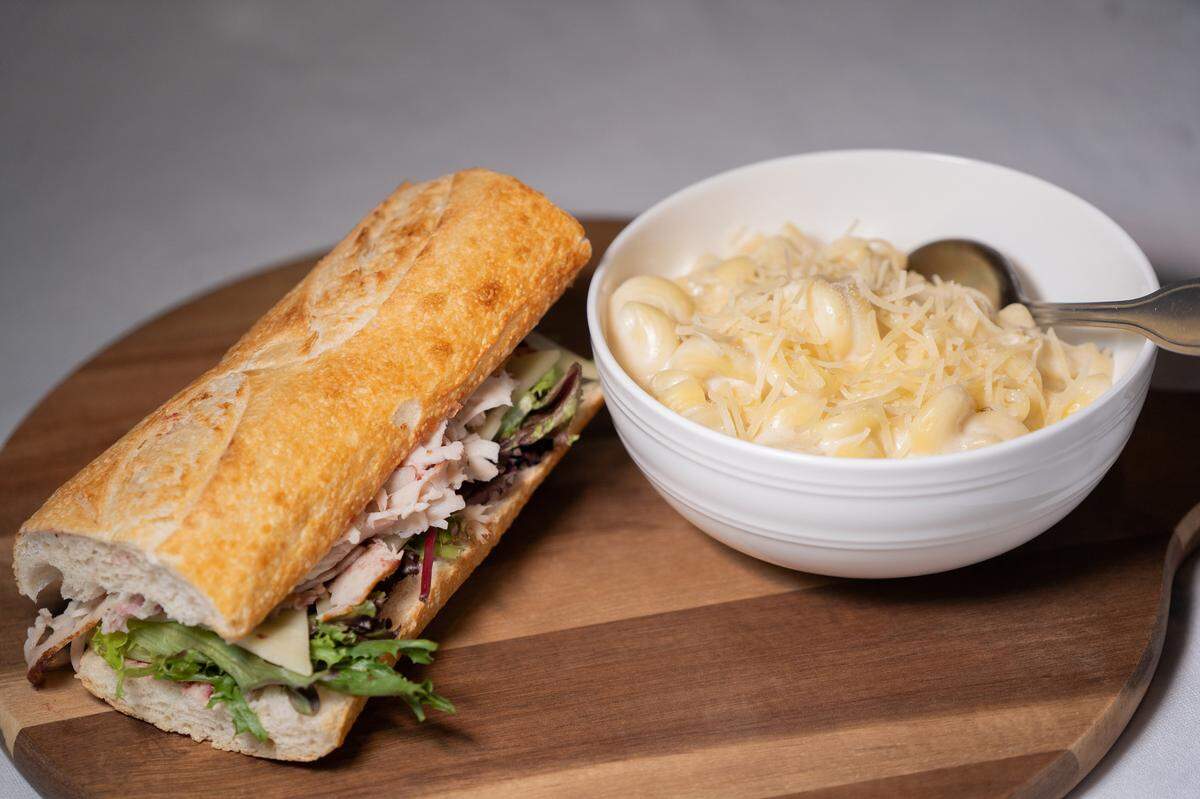 Sandwiches and other menu items from West Coast Sourdough, a new San Francisco-based chain of restaurants.