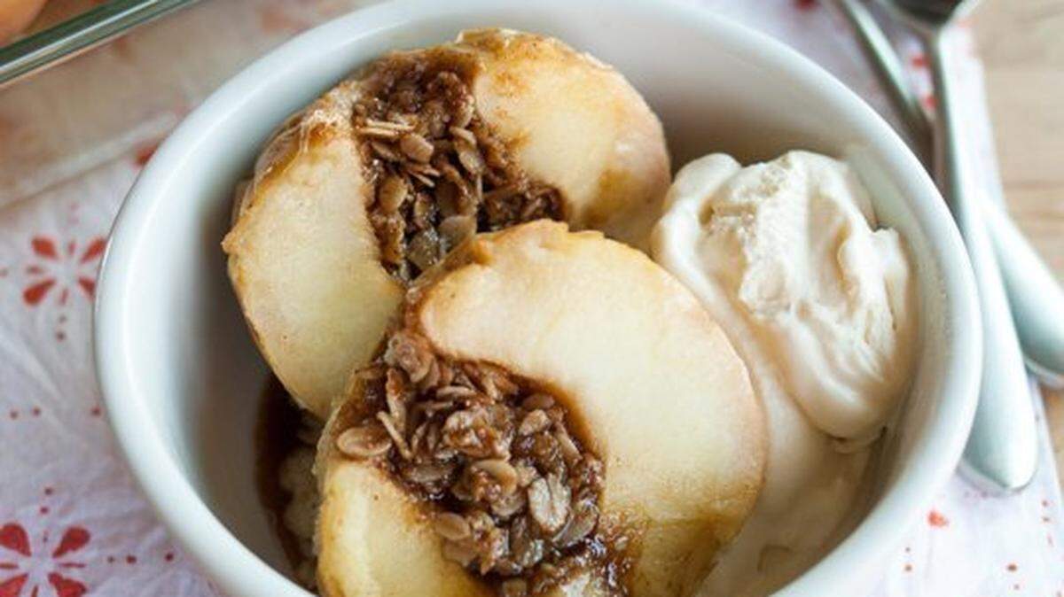 Serve baked apples instead of a high-sugar dessert.