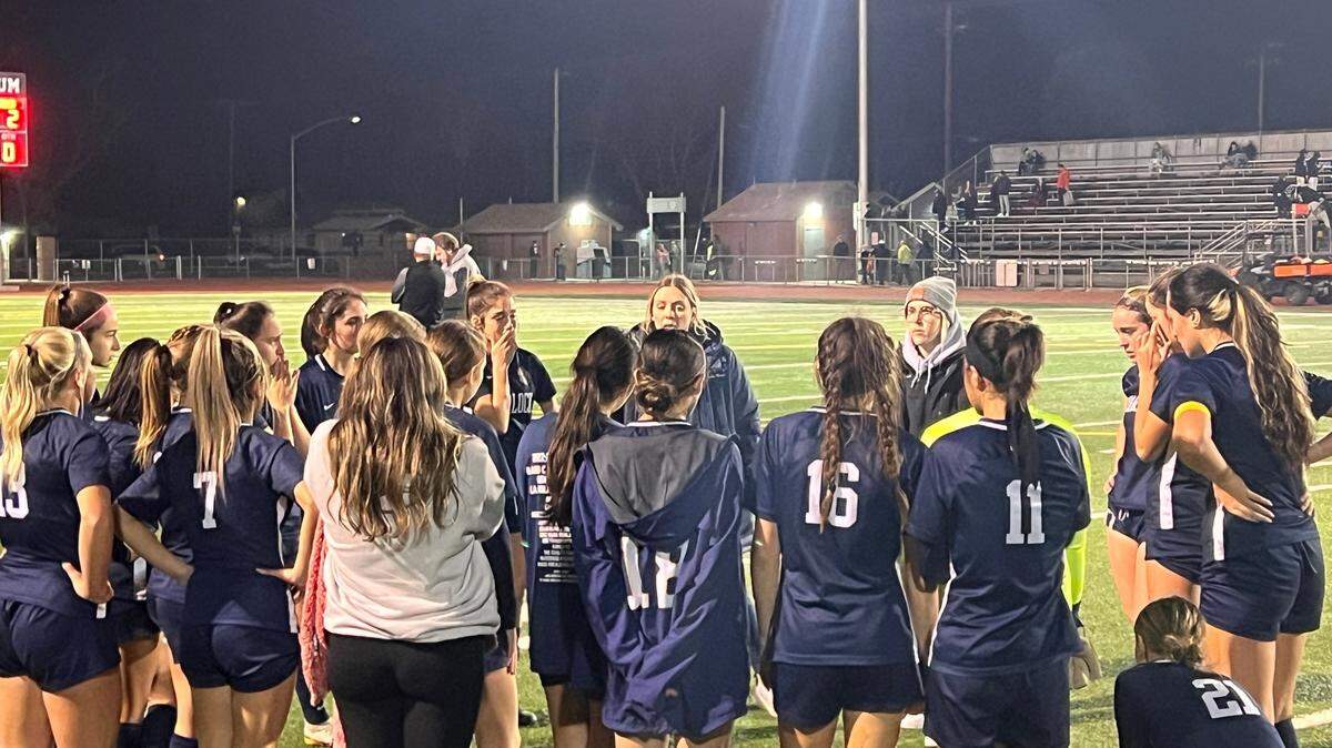 The Turlock girls soccer team lost 2-1 to Pleasant Grove in the first round of the Sac-Joaquin Section Division I playoffs on Monday, Feb. 13, 2023. Jenna Dean scored the Bulldogs’ goal in the first half.