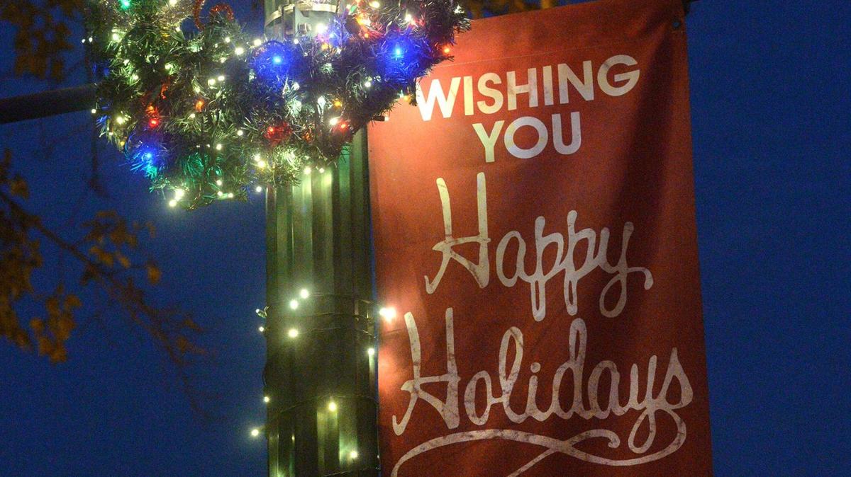 A banner at a past year’s Festival of Lights in Turlock.