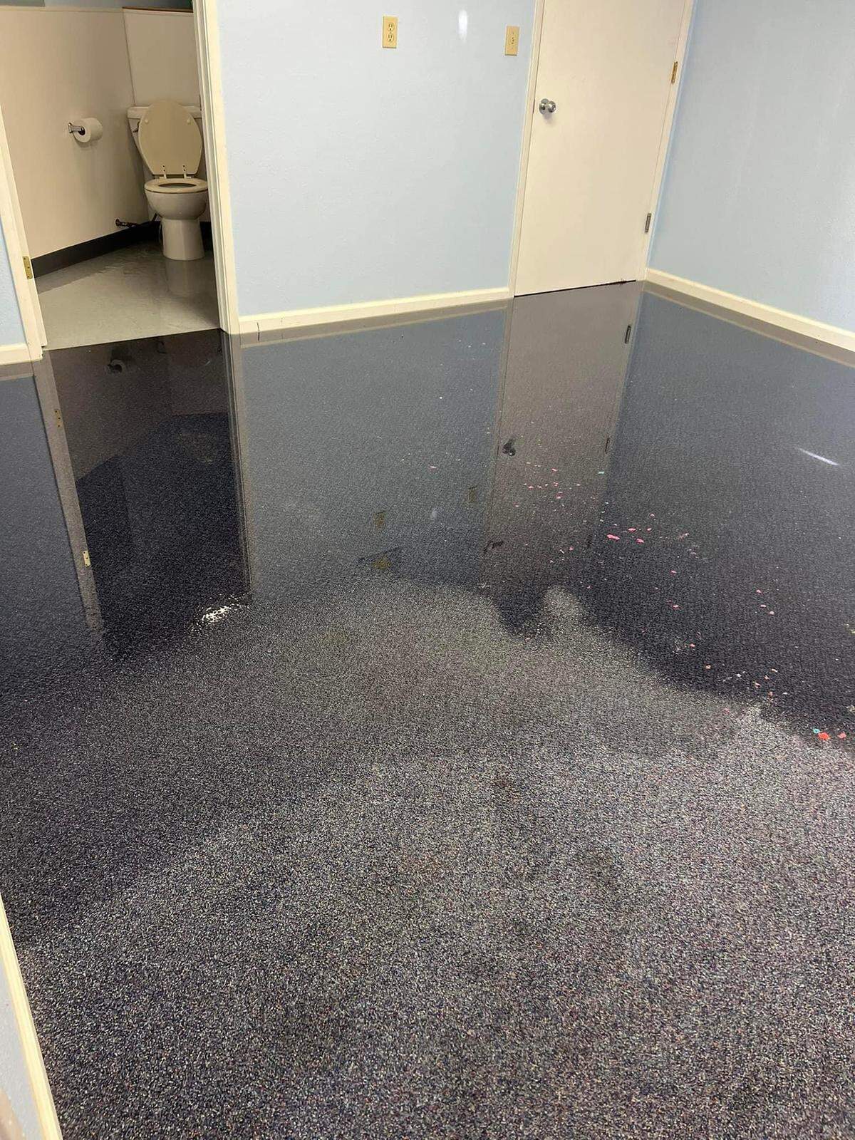 The Hughson Church of Christ was damaged by a sewer leak in December. The church is stuck between the city and a city contractor, and has been without working bathrooms for two months after a sewer project misfired.