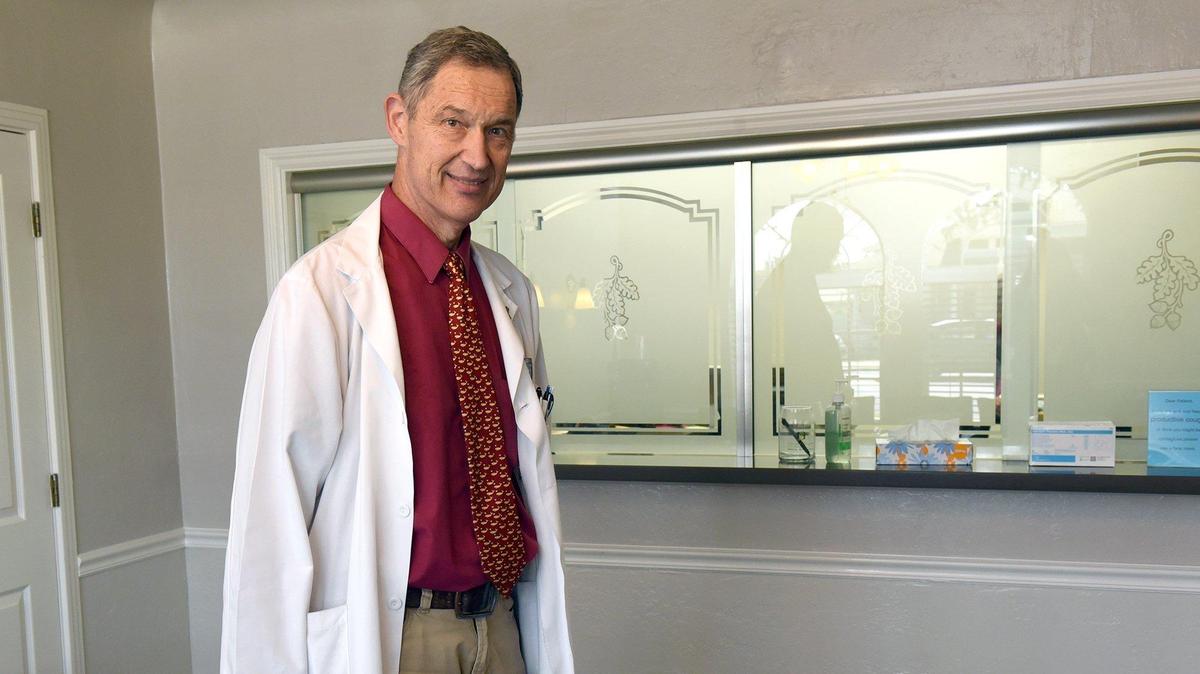 Dr. David Olson is pictured in his Oakdale, Calif. office on Thursday morning March 28, 2019. He is the physician of the year in Stanislaus County.