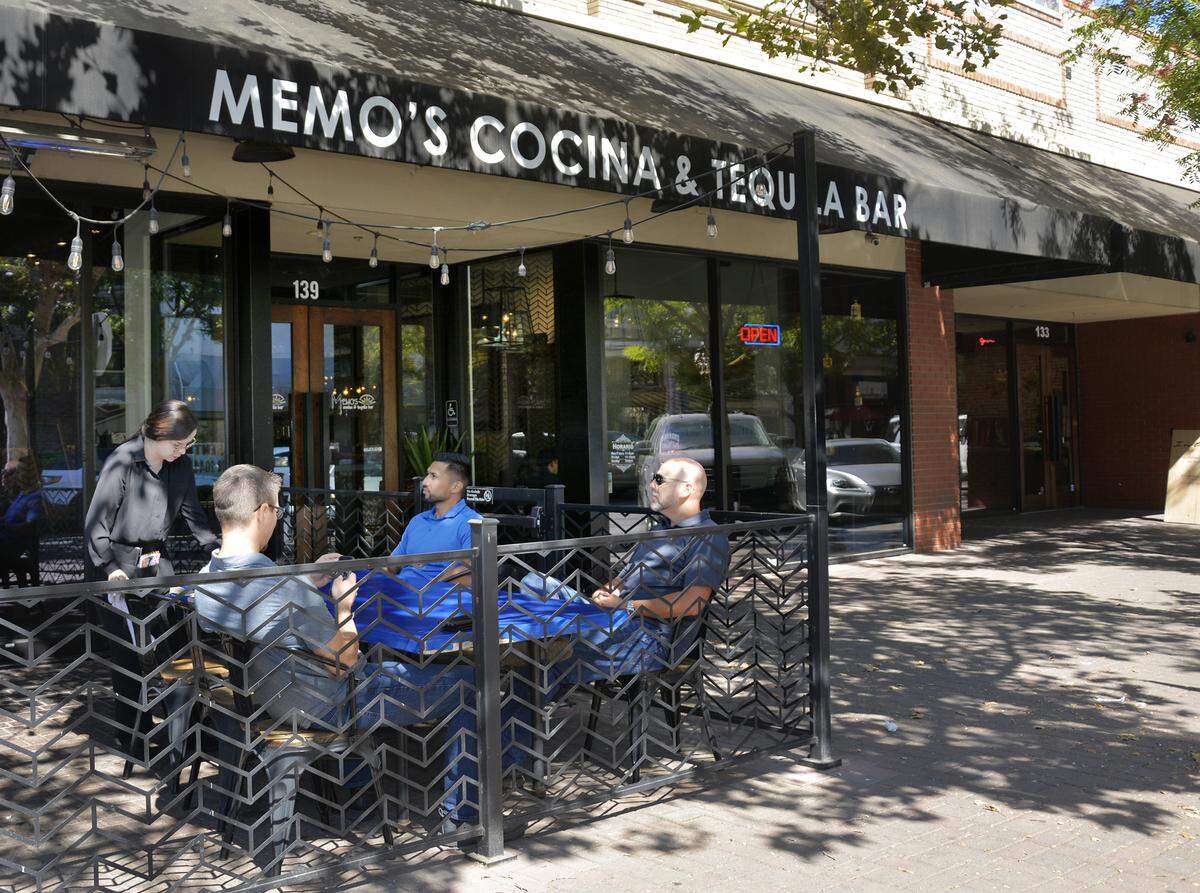 Memo’s Cocina & Tequila Bar in downtown Turlock, Calif. is opening a new location in north Modesto. Pictured the outdoor patio in Turlock on Sept. 24, 2019.