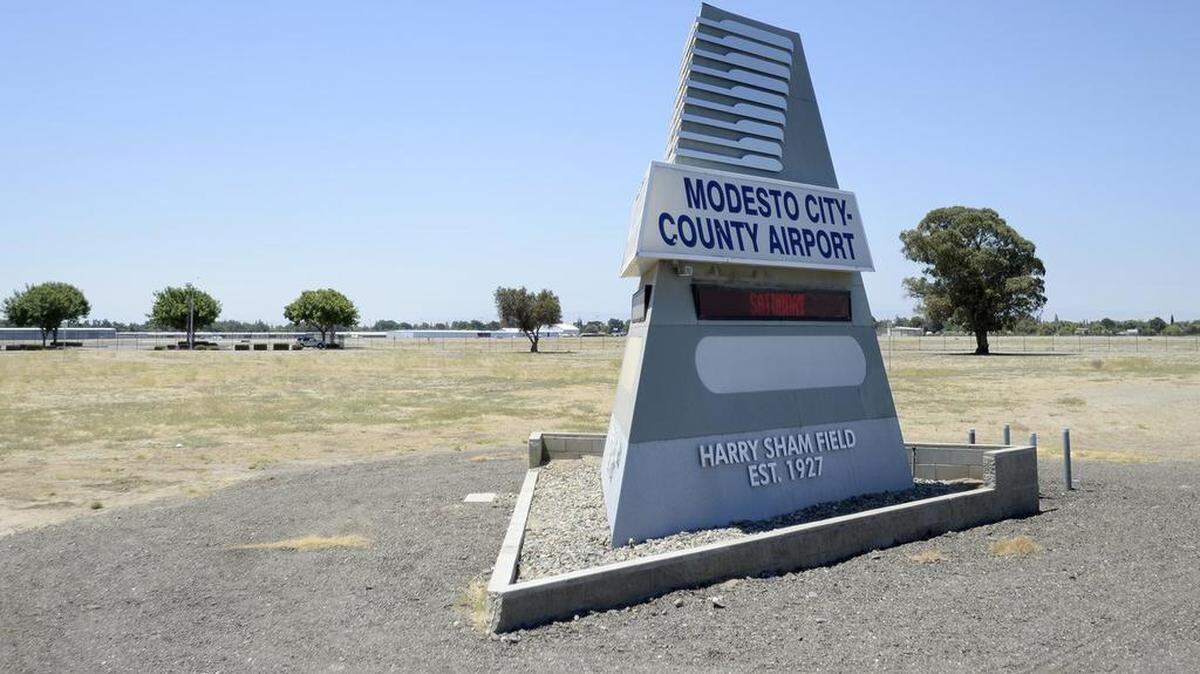 The Modesto airport in Modesto, Calif., is pictured on Tuesday, July, 28, 2015.