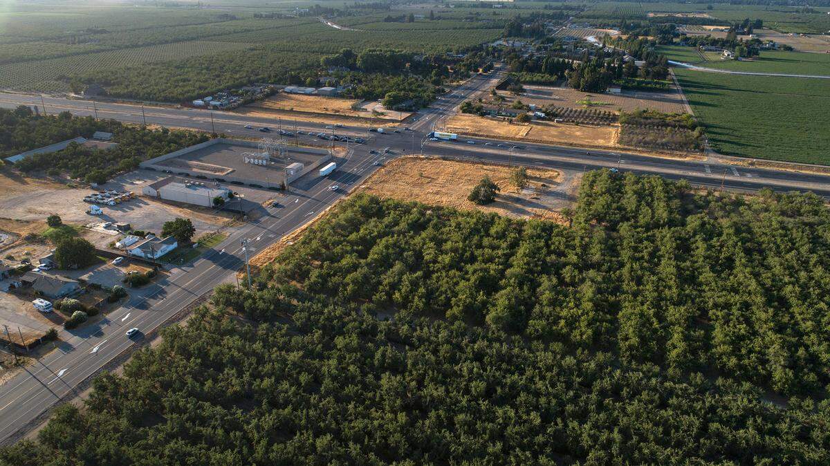 A new development proposes a 300,000 square-foot industrial building that could employ hundreds of people on Kiernan Avenue north of Modesto, Calif. Photographed on Friday, July 23, 2021.