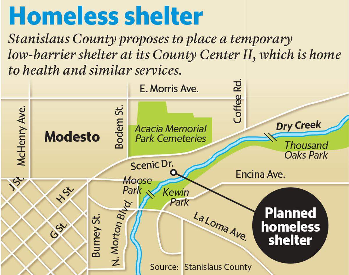 Proposed Homeless Shelter location map. 