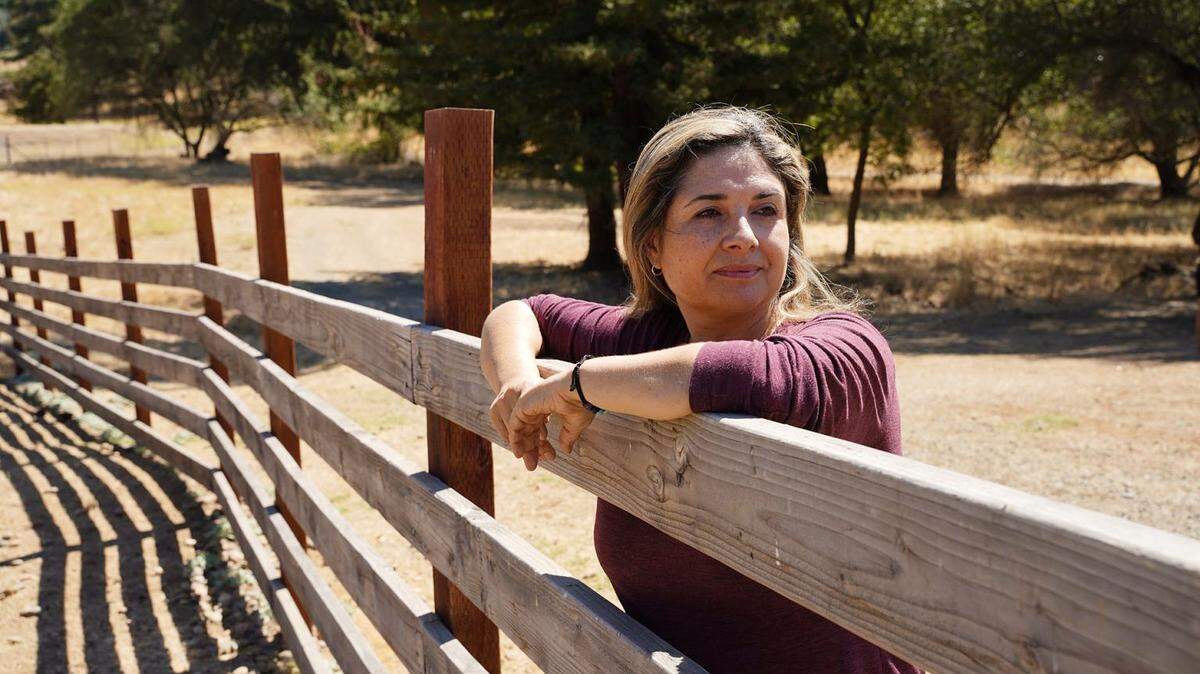 California Senator Marie Alvarado-Gil, who represents Stanislaus and 12 other counties, near her home in Jackson, Calif.