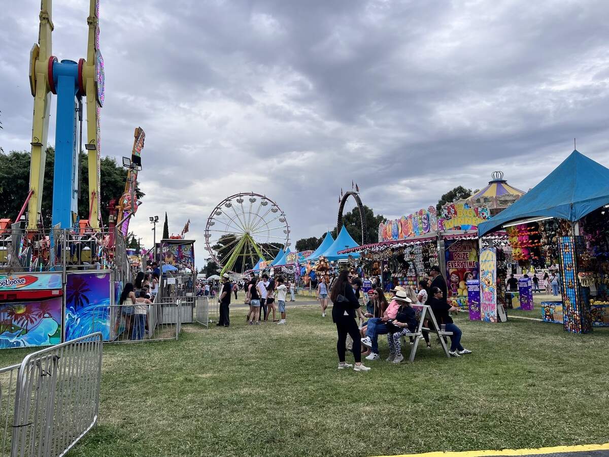 The Midway at the Stanislaus County Fair 2026 in Turlock, California. Through Sunday, July 19, fairgoers can enjoy carnival games, food and fun.