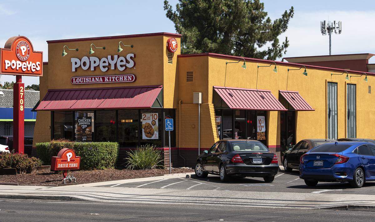 Popeyes Louisiana Kitchen in Modesto, Calif., Wednesday, Aug. 21, 2019.