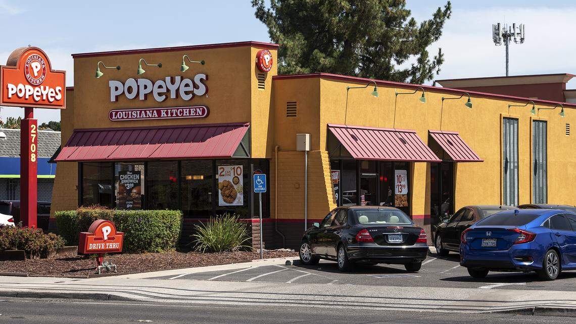 Popeyes Louisiana Kitchen in Modesto, Calif., Wednesday, Aug. 21, 2019.
