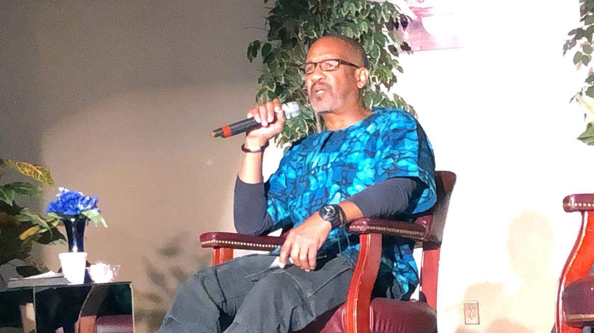 Modesto Junior College history professor Al Smith spoke about the African-American experience at a town hall against hate hosted by the NAACP in Modesto, California, on Tuesday, Sept. 17, 2019.