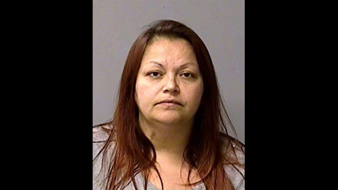 Barbara Christine Cypress, 40, was arrested by Turlock, CA, police on Tuesday, March 12, 2019, on suspicion of holding a girl so her daughter could repeatedly hit her at Columbia Park four days earlier.