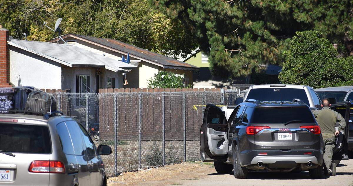 Two people were found dead in this home on the 800 block of Inyo Avenue in south Modesto on Thursday morning, July 21, 2022, after a shooting victim ran to a neighboring house to seek help.