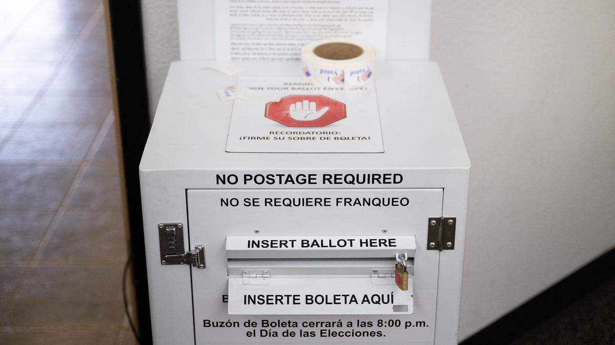 Ballot box at the Stanislaus County vote center in the Salida Library in Salida, Tuesday, Nov. 5, 2024. 