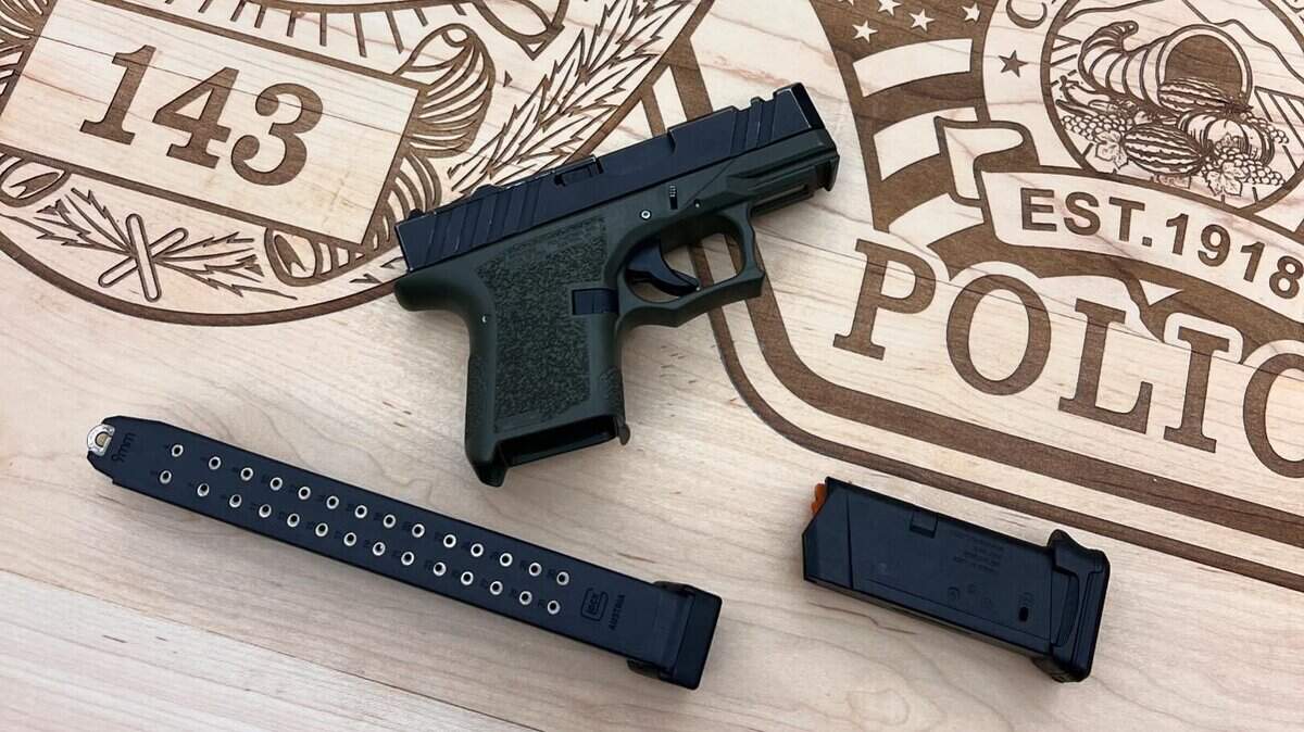 Arresting a Ceres man Saturday, May 25, 2024, on suspicion of shooting a handgun outside a home, police officers found a handgun with no serial number, a box of ammunition and a high-capacity magazine.