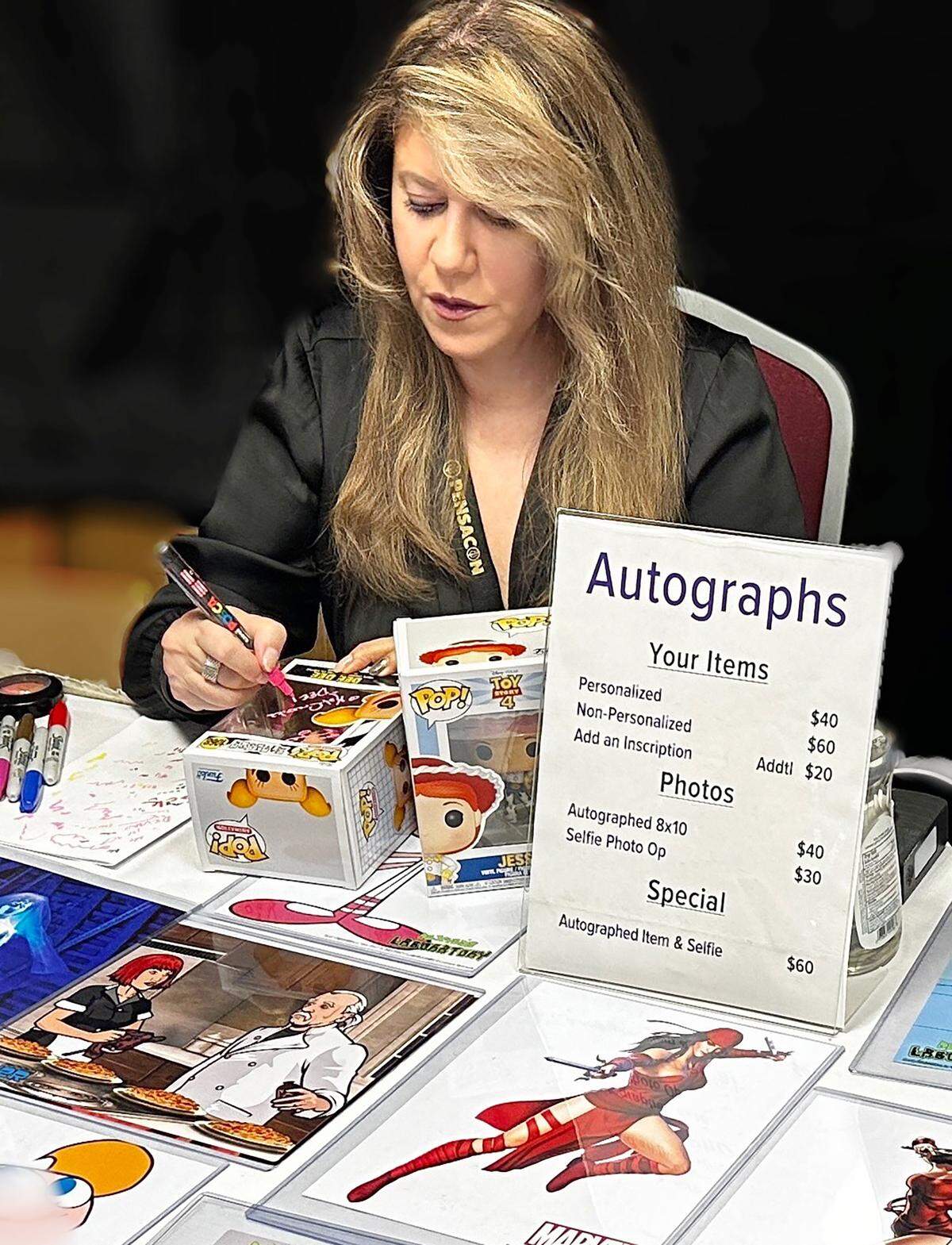 Kat Cressida at a fan signing event.