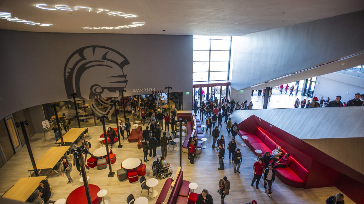 Hundreds of students, staff, and community members celebrated the opening of the new student union facility at CSU Stanislaus on Monday, January 27, 2020, in Turlock, California.