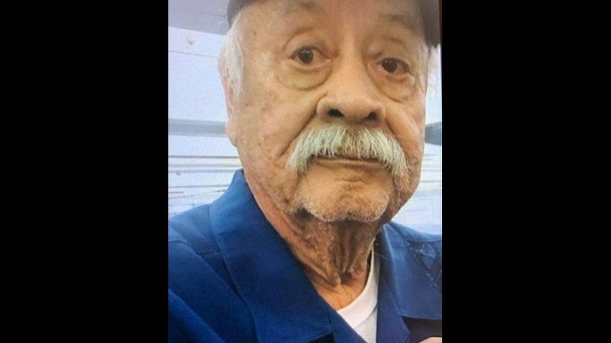 Peter Reyes, 78, as last seen in a Modesto neighborhood late Tuesday night.