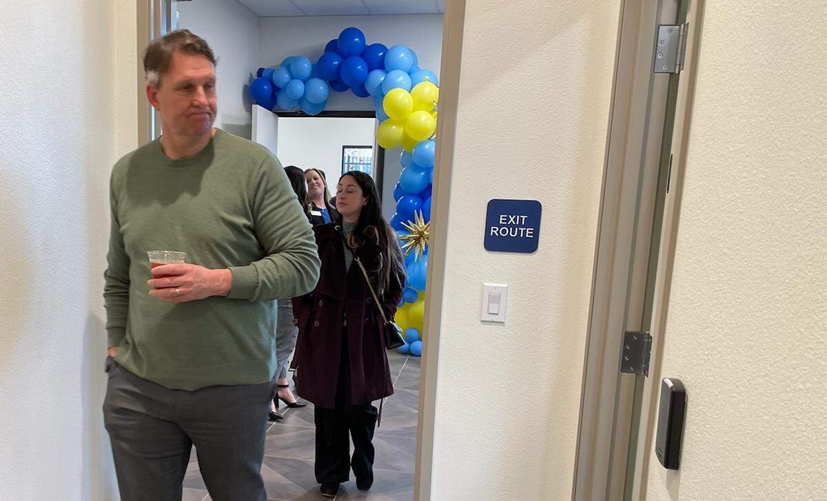 Visitors take a first look at the Sierra Vista resource center in the Bret Harte area of Modesto on Thursday, Jan. 23, 2025