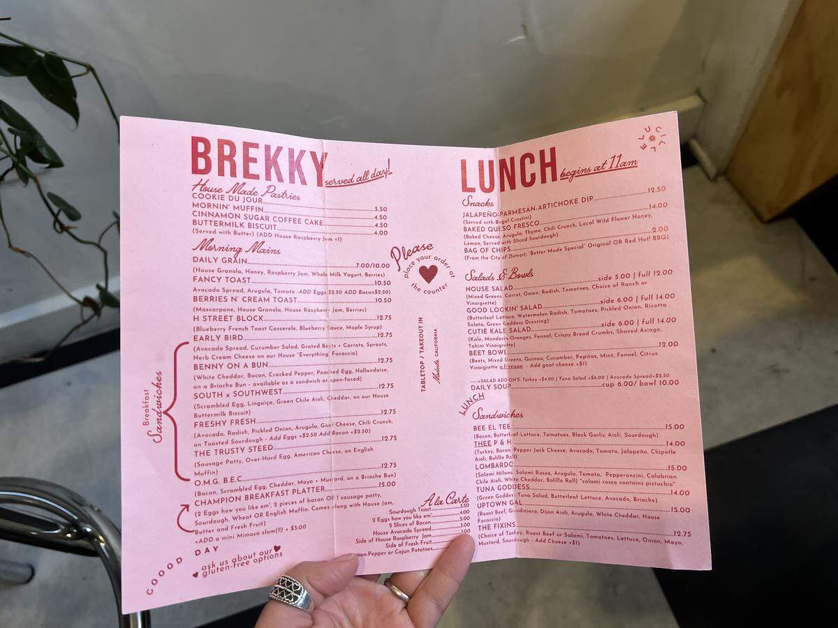 Lucille’s menu offers something for everyone — from freshly brewed coffees and teas to hearty sandwiches, crisp salads and house-made pastries.