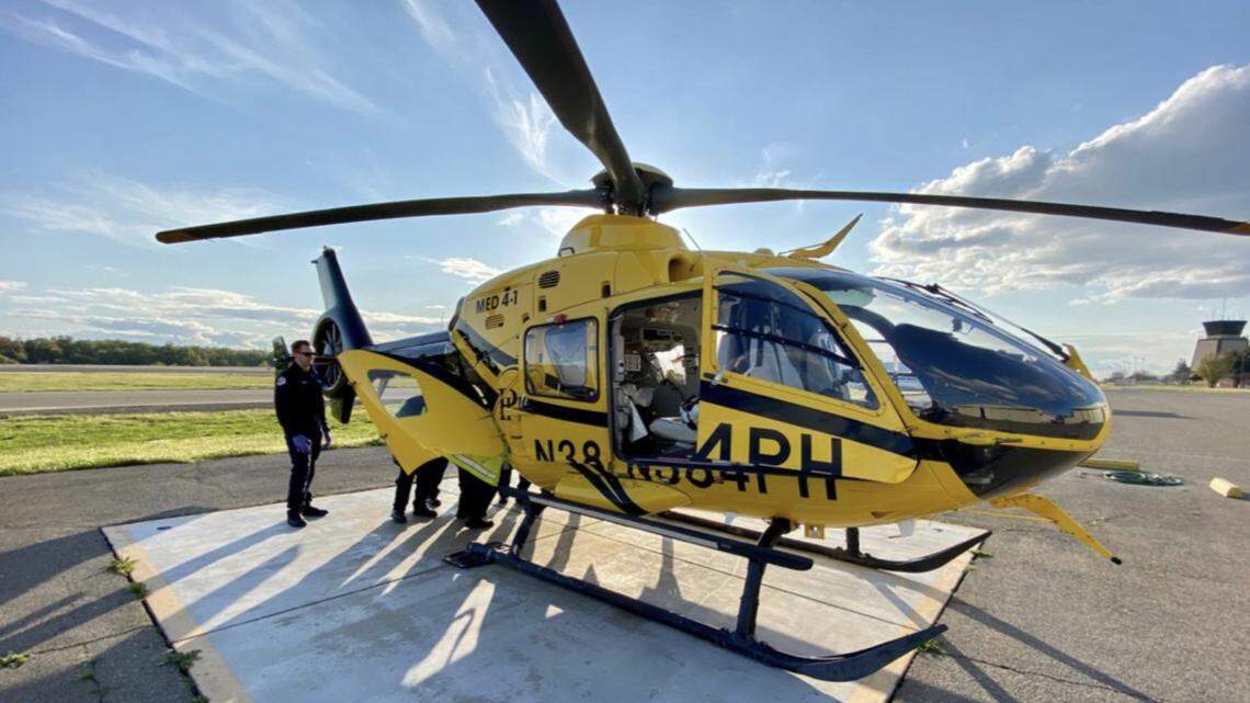 A Modesto child had to be flown to a burn center as a result of a cooking accident Sunday.