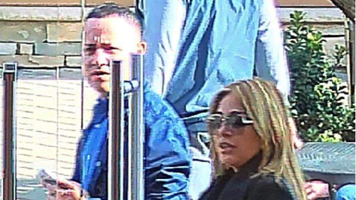 Modesto Police are looking for two people who stole a woman's credit card and made "a large purchase" at Vintage Faire Mall