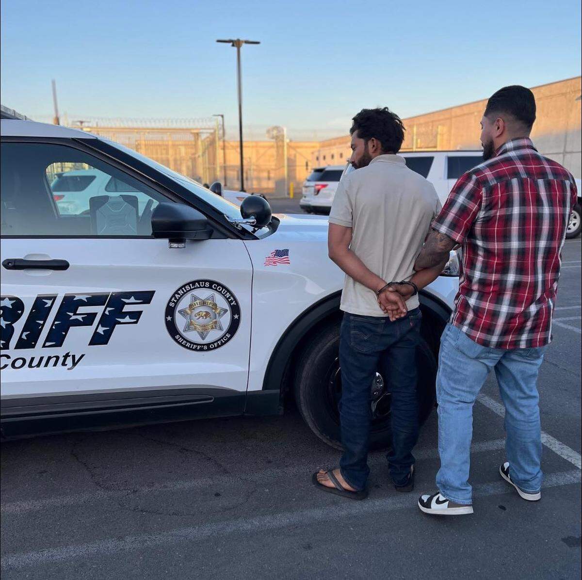 Suspect Cristian Alejandro Solorio Anguiano of Modesto is arrested May 30, 2025.
