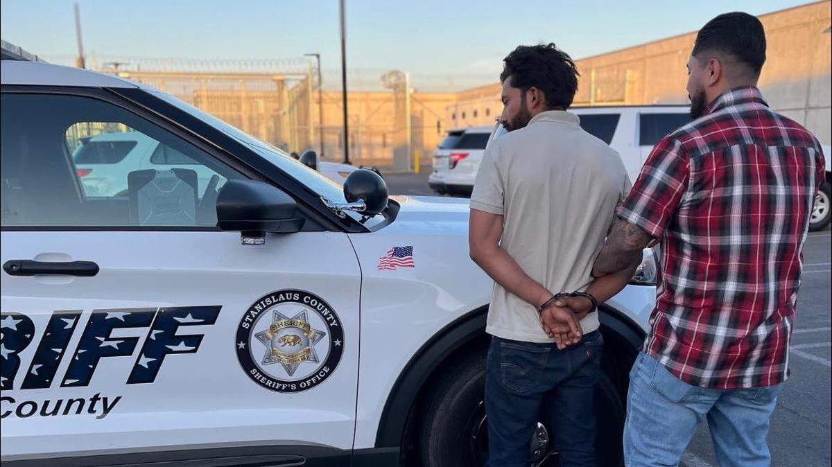 Suspect Cristian Alejandro Solorio Anguiano of Modesto is arrested May 30, 2025.