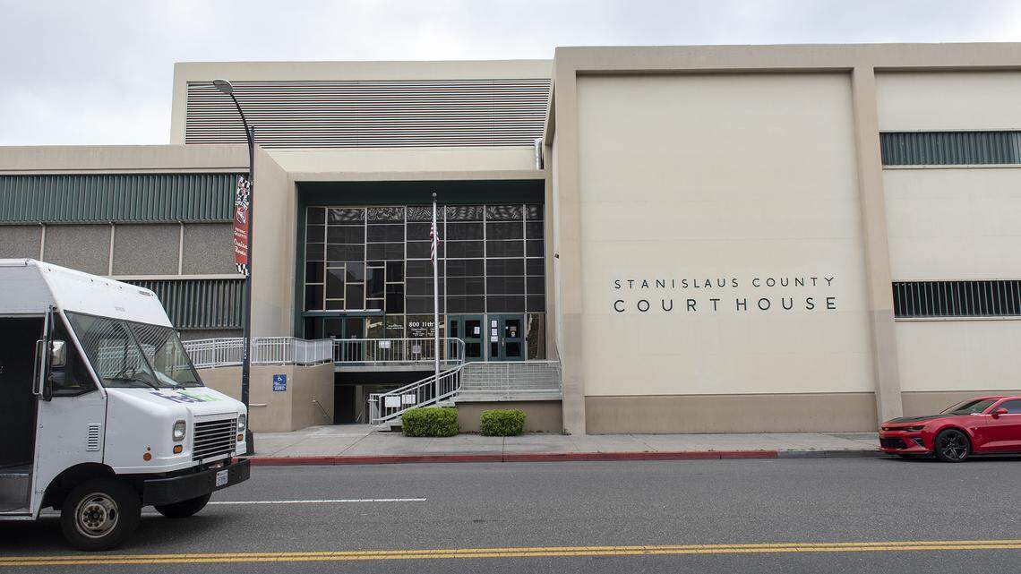 Stanislaus County Courthouse In Modesto, Calif., on Tuesday, March 17, 2020.