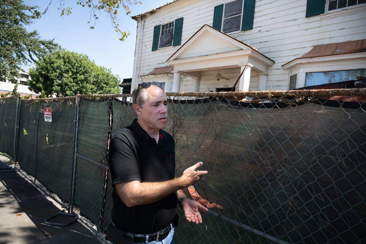 Matt Innes talks about his experience growing up in the Franklin family and working at the funeral home on 12th Street in downtown Modesto. Photographed in Modesto, Calif., Tuesday, July 23, 2024.