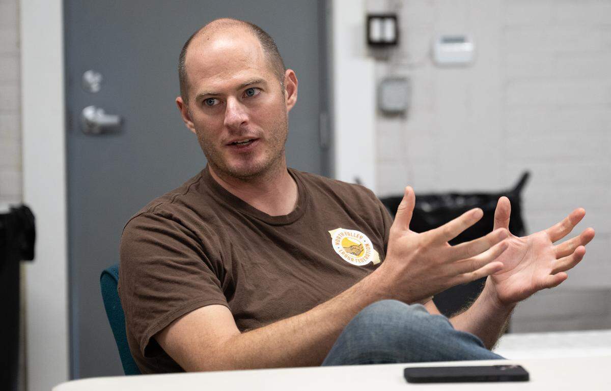 North Valley Labor Federation Executive Director Will Kelly in Modesto, Tuesday, Sept. 9, 2025. 