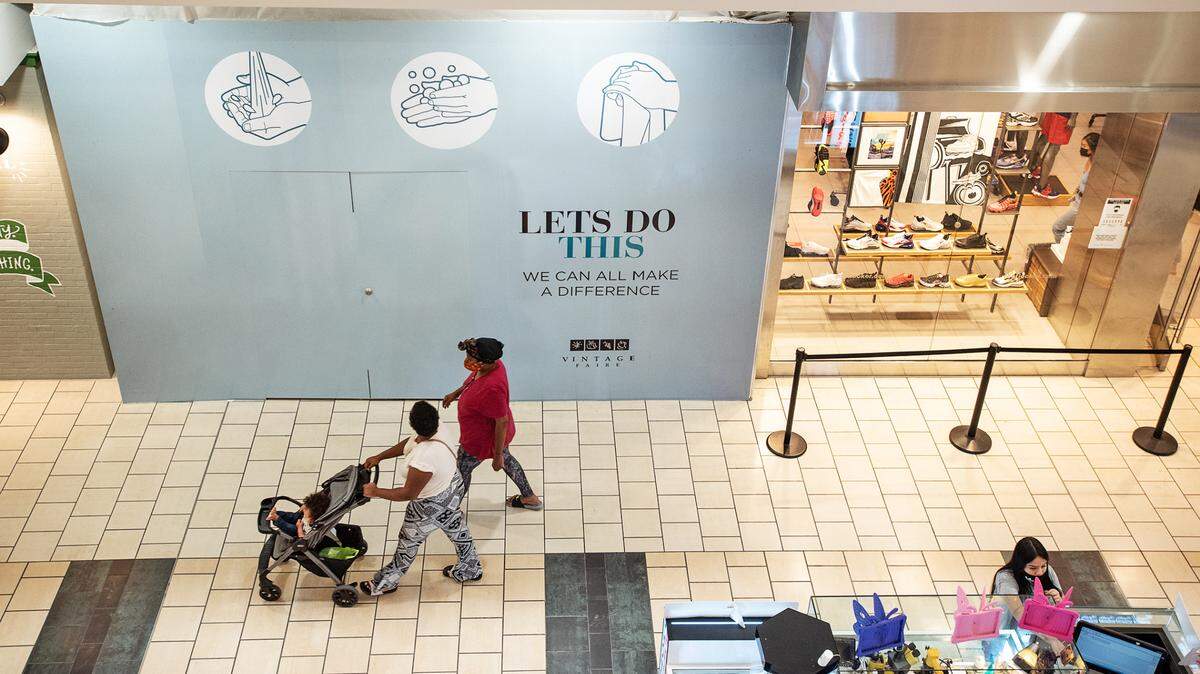 Stores have reopened at Vintage Faire Mall in Modesto, Calif., on Tuesday Sept. 1, 2020. Vintage Faire Mall has reopened from its coronavirus closure.