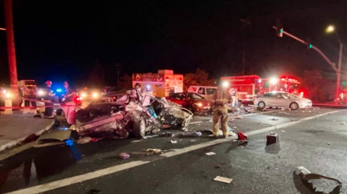 Two Modesto residents died in a crash that involved five vehicles on McHenry Avenue and Claribel Road on Tuesday night, Nov. 17, 2020.