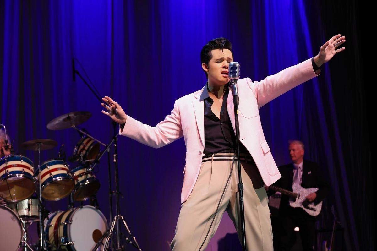 Riley Jenkins as Elvis in the “One Night in Memphis” show coming to the Gallo Center.