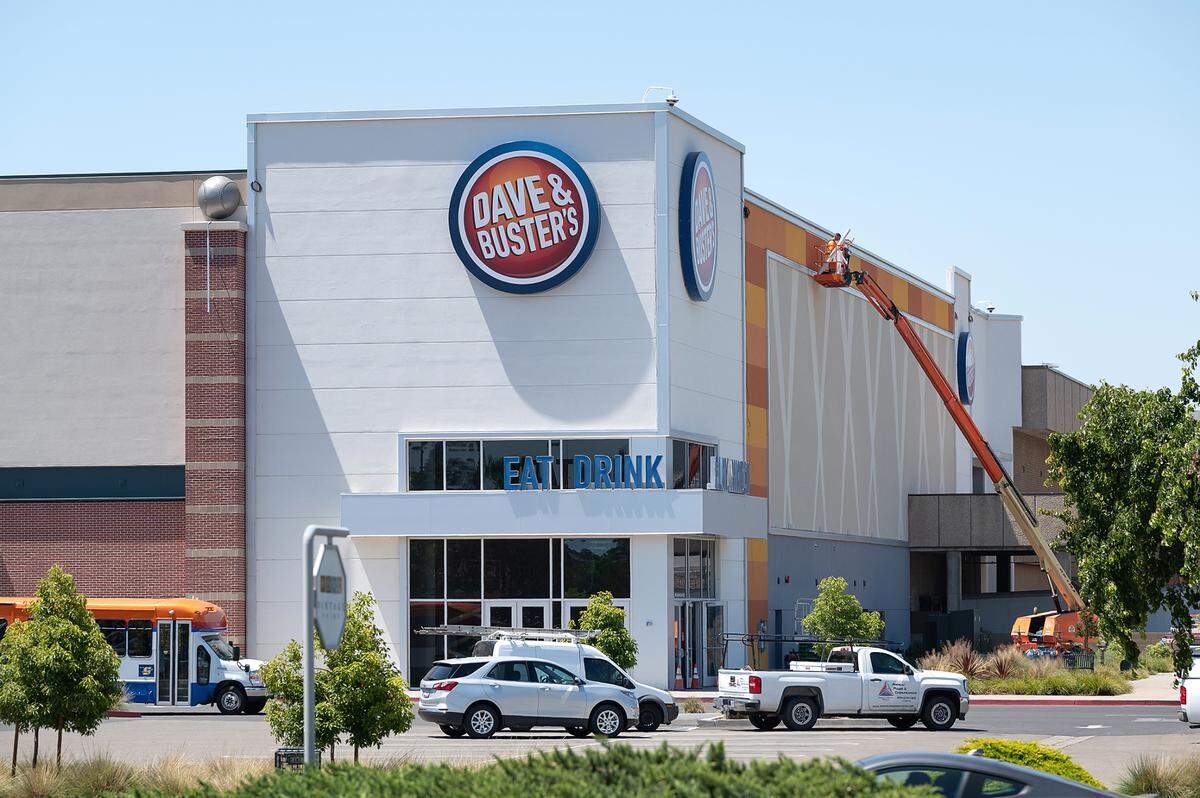 Dave & Busters at Vintage Faire Mall in Modesto, Calif., on Wednesday, May 4, 2022.