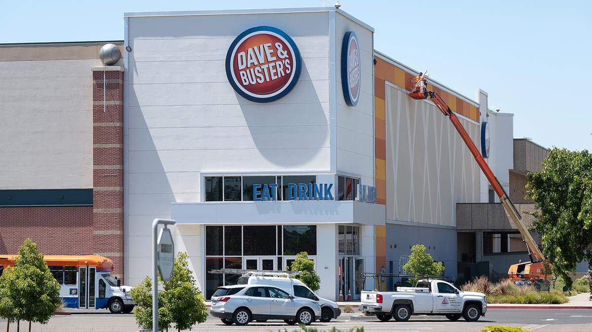 Dave & Busters at Vintage Faire Mall in Modesto, Calif., on Wednesday, May 4, 2022.