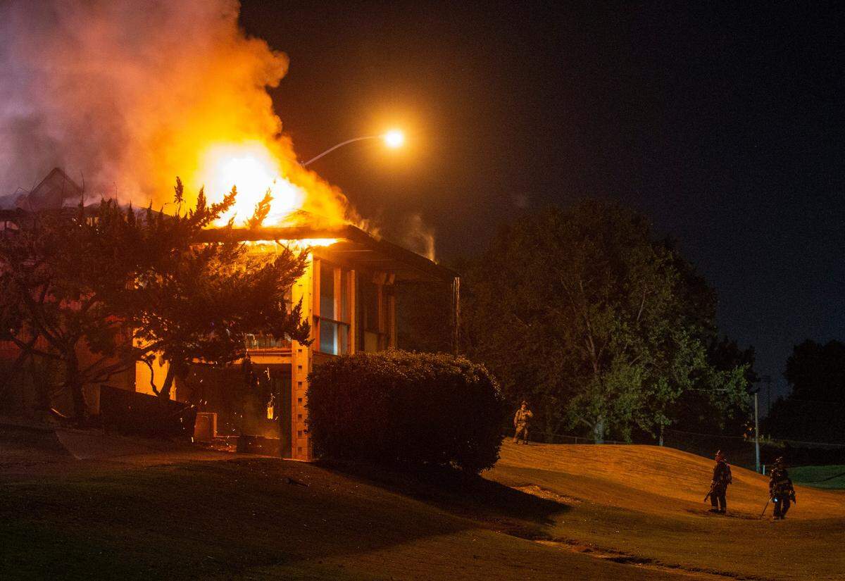 The Modesto, Ceres and Stanislaus Consolidated fire departments responded with a second alarm for a working structure fire at the Dryden Golf Course clubhouse in 2020.