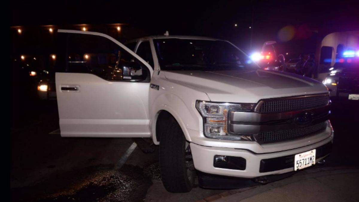 This stolen Ford F-150 pickup was recovered when a suspect in burglaries, a robbery/assault and vehicle thefts was arrested in Ceres on Tuesday, Jan. 12, 2021.