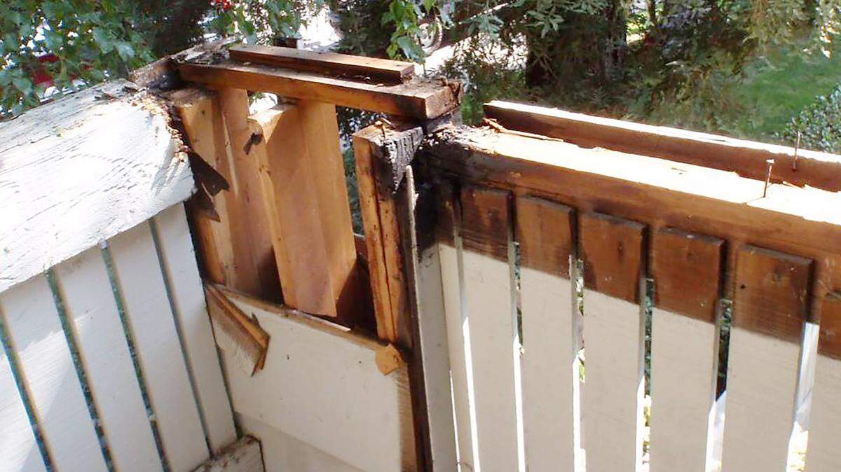 A fire started after a man had been putting out his cigarettes in the holes of his apartment balcony on West Rumble Road in Modesto.