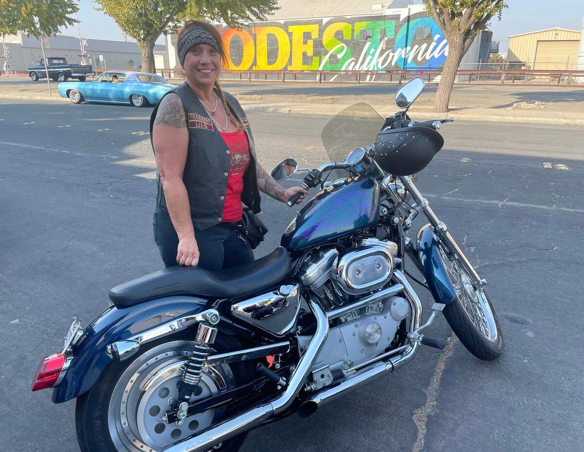 Danette Agundez grew up in Grayson and is the regional leader for the Bay Area Latinas, an all-female car club. She’s hopeful that overturning the cruising ban would let her get together with her friends and celebrate her culture.