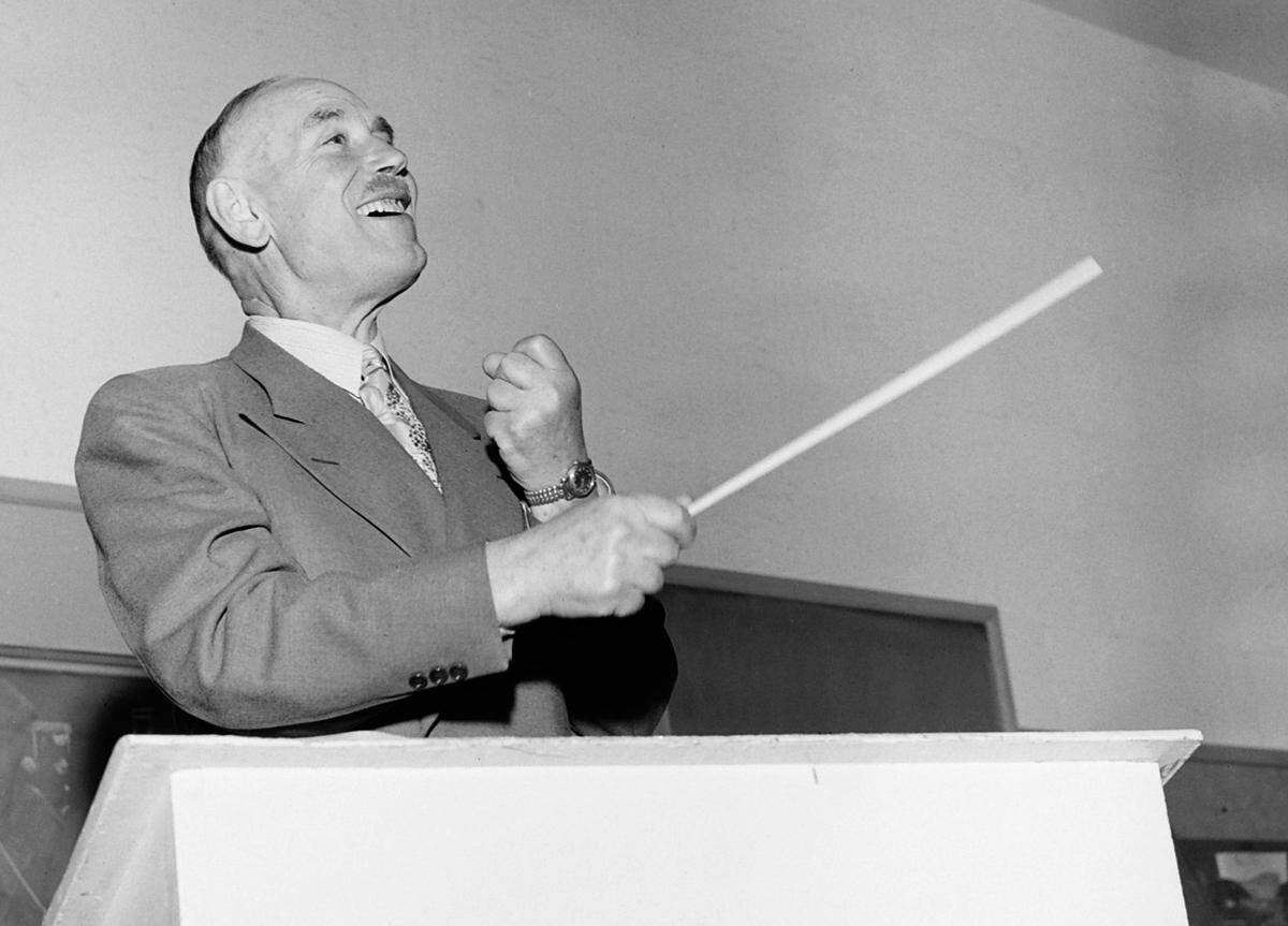 Legendary Modesto band leader Frank Mancini. (Bee File Photo) 1954 - 55