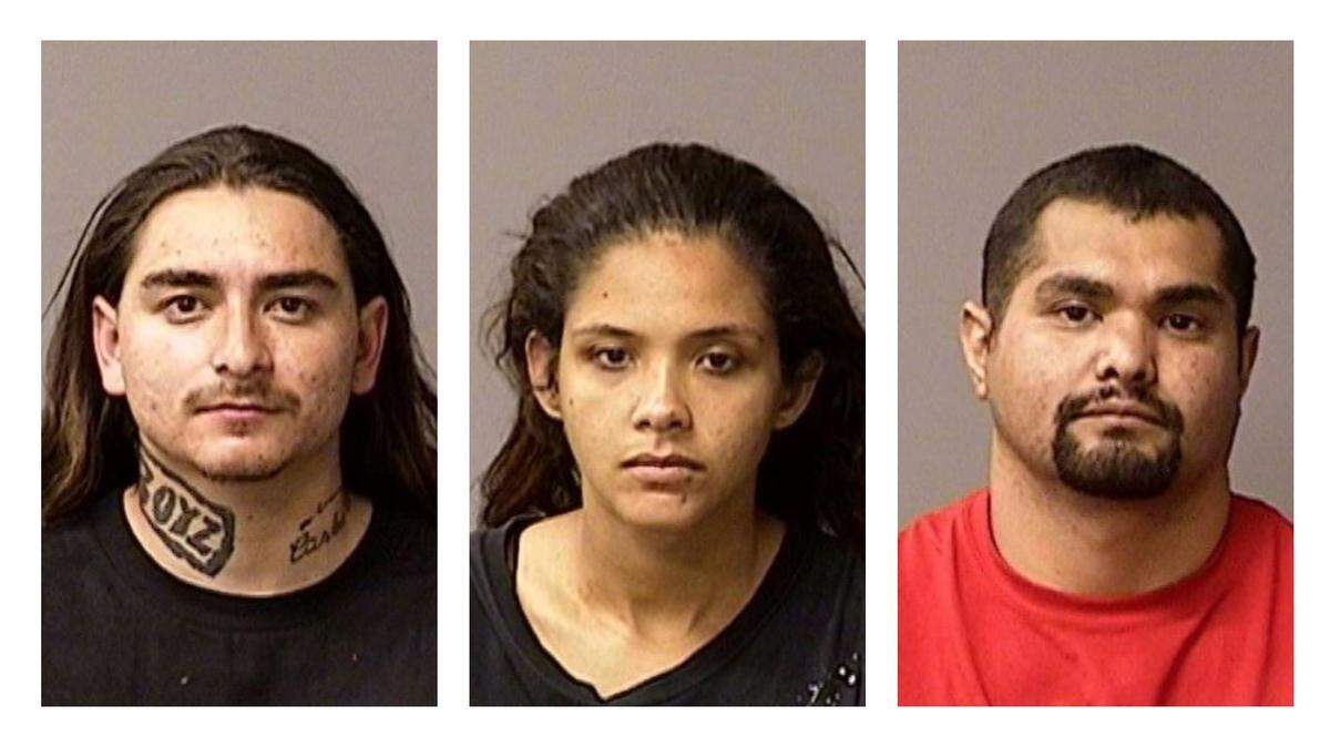 From left: Andres Gonzales, Daisy Applewhite and Jesse Portillo